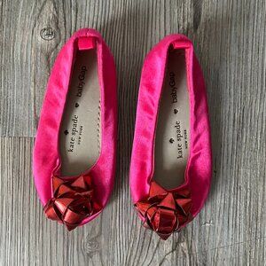 kate spade x baby Gap Hot Pink Satin Ballet Flats, Size 6